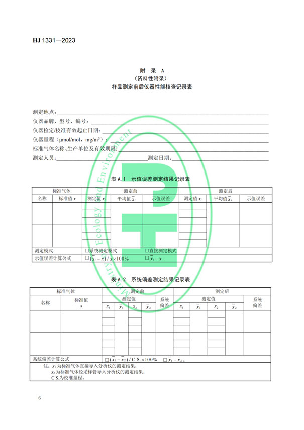 HJ 1331-2023《固定污染源廢氣總烴、甲烷和非甲烷總烴的測(cè)定便攜式催化氧化-氫火焰離子化檢測(cè)器法》-8 HJ 1331-2023《固定污染源廢氣總烴、甲烷和非甲烷總烴的測(cè)定便攜式催化氧化-氫火焰離子化檢測(cè)器法》-8